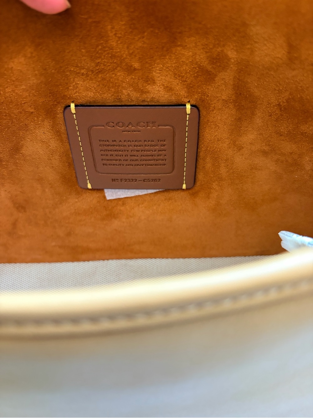 Coach Soft Tabby 26 Suede With Leather Shoulder And Crossbody Strap Toffee - Picture 15 of 17